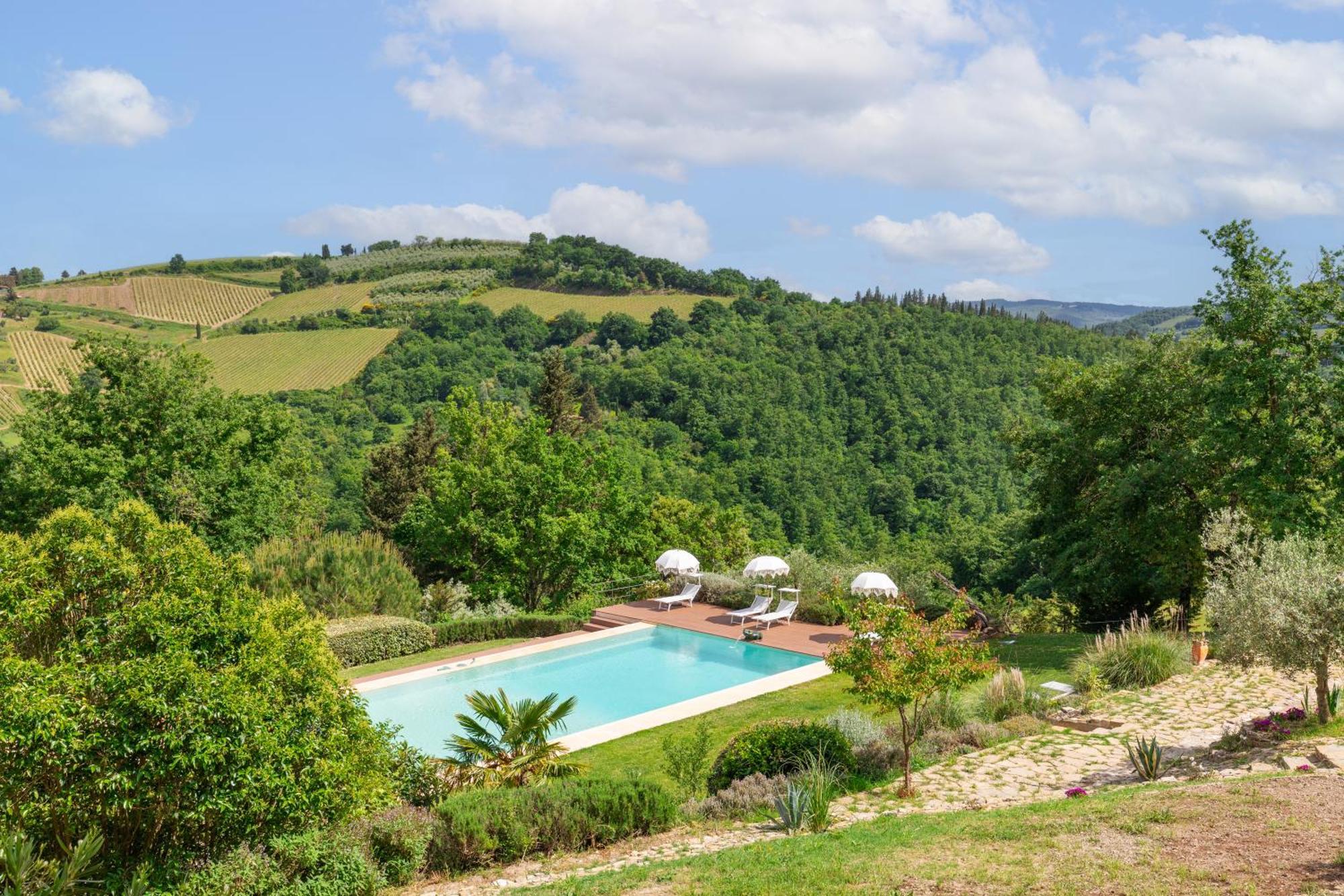 Villa Rignana Chianti Estate, Pool, Tennis,Cook Greve in Chianti Kültér fotó