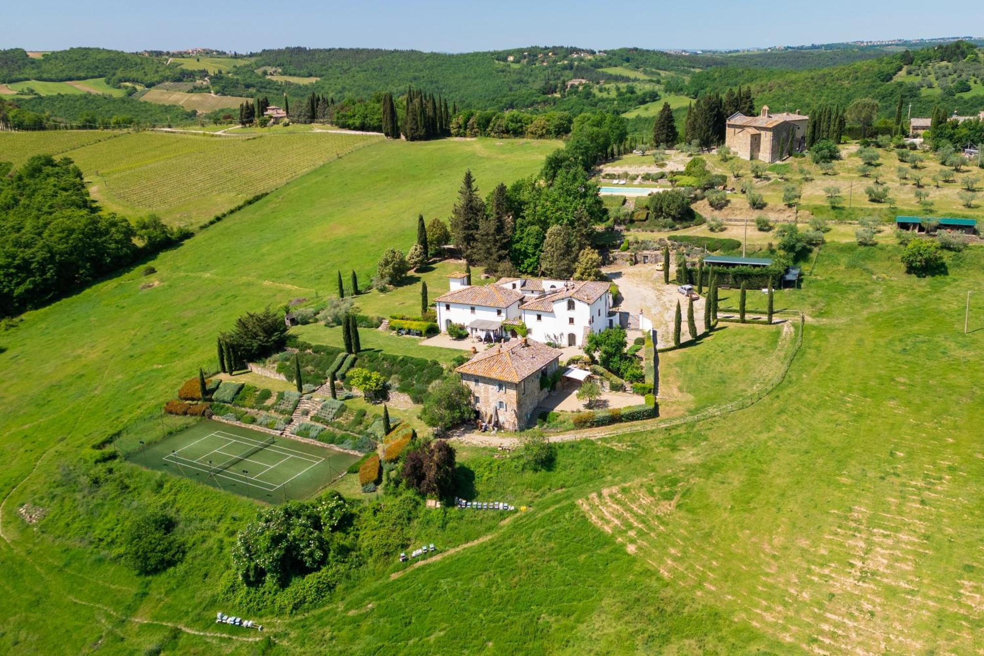 Villa Rignana Chianti Estate, Pool, Tennis,Cook Greve in Chianti Kültér fotó