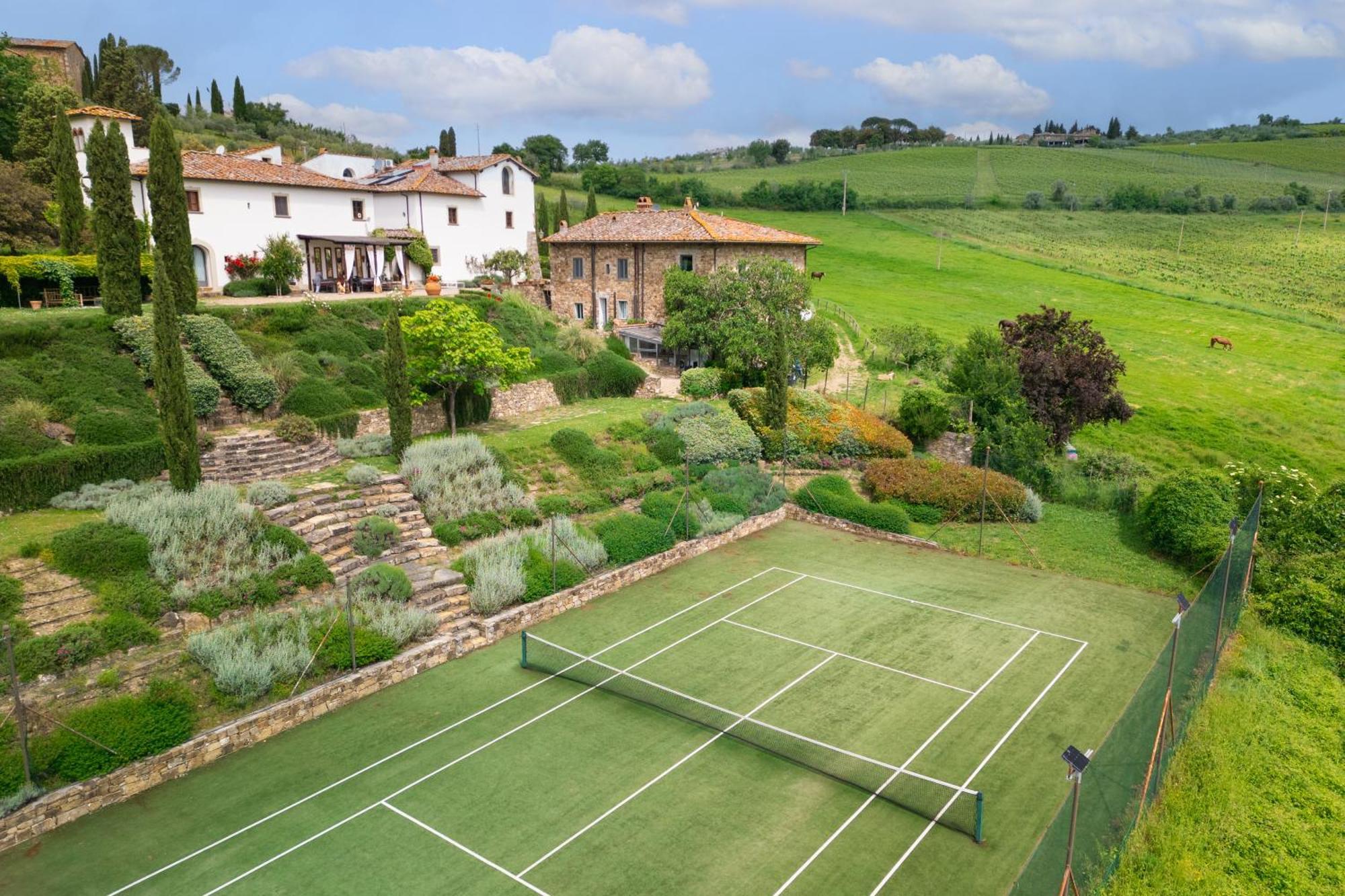 Villa Rignana Chianti Estate, Pool, Tennis,Cook Greve in Chianti Kültér fotó